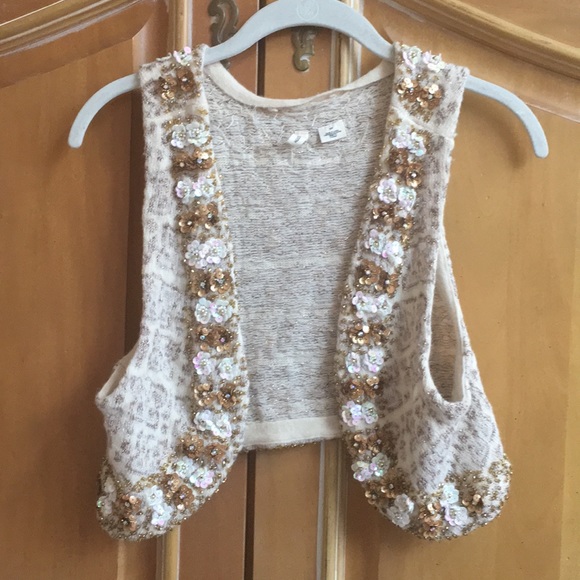 Anthropologie Tops - Vintage Anthro half-wool cropped sweater vest